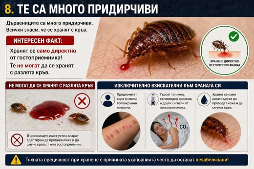 дървениците се хранят само с кръв